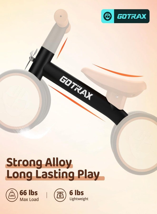 Gotrax Baby Balance Bike 1-2 Years, 7" Front&Rear Silent Wheels, Sturdy Steel Frame 66 lbs Load, Quick 2-Min Assembly, CPC Certified, Comfortable Soft Seat, Toddler Birthday Gift for Boys&Girls Black - Image 2